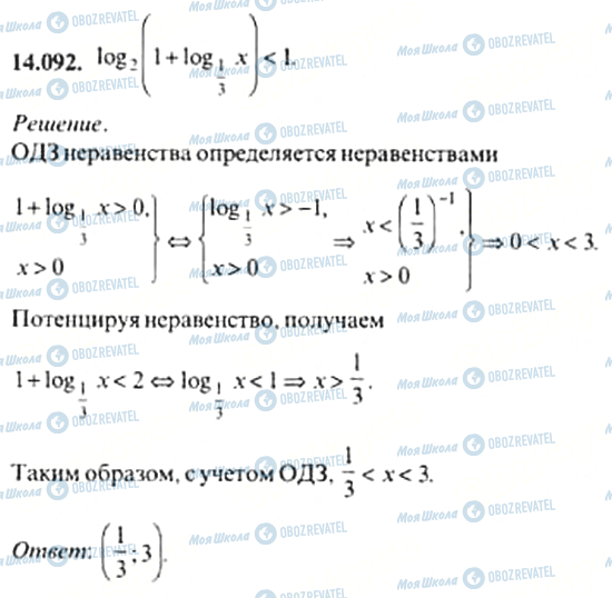 ГДЗ Алгебра 11 класс страница 14.092