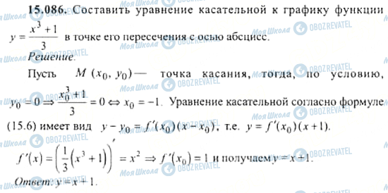 ГДЗ Алгебра 11 класс страница 15.086