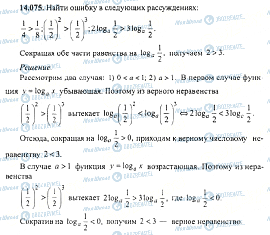 ГДЗ Алгебра 11 клас сторінка 14.075