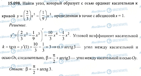 ГДЗ Алгебра 11 клас сторінка 15.098