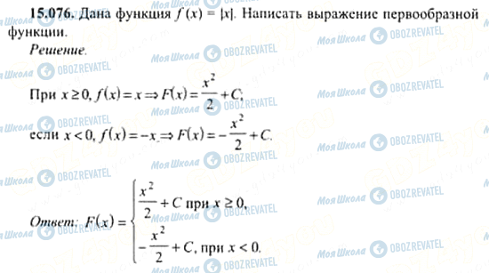 ГДЗ Алгебра 11 класс страница 15.076