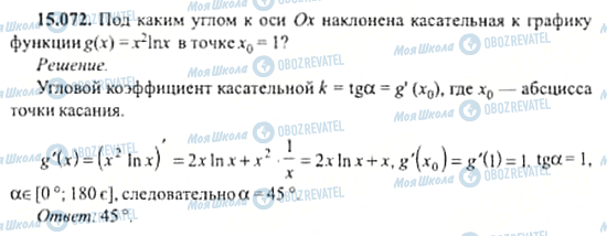 ГДЗ Алгебра 11 клас сторінка 15.072