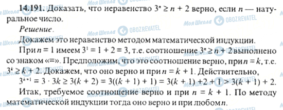 ГДЗ Алгебра 11 клас сторінка 14.191
