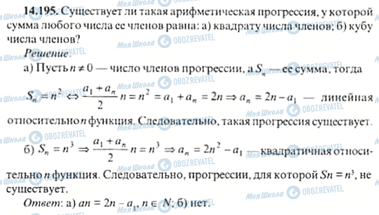 ГДЗ Алгебра 11 клас сторінка 14.195