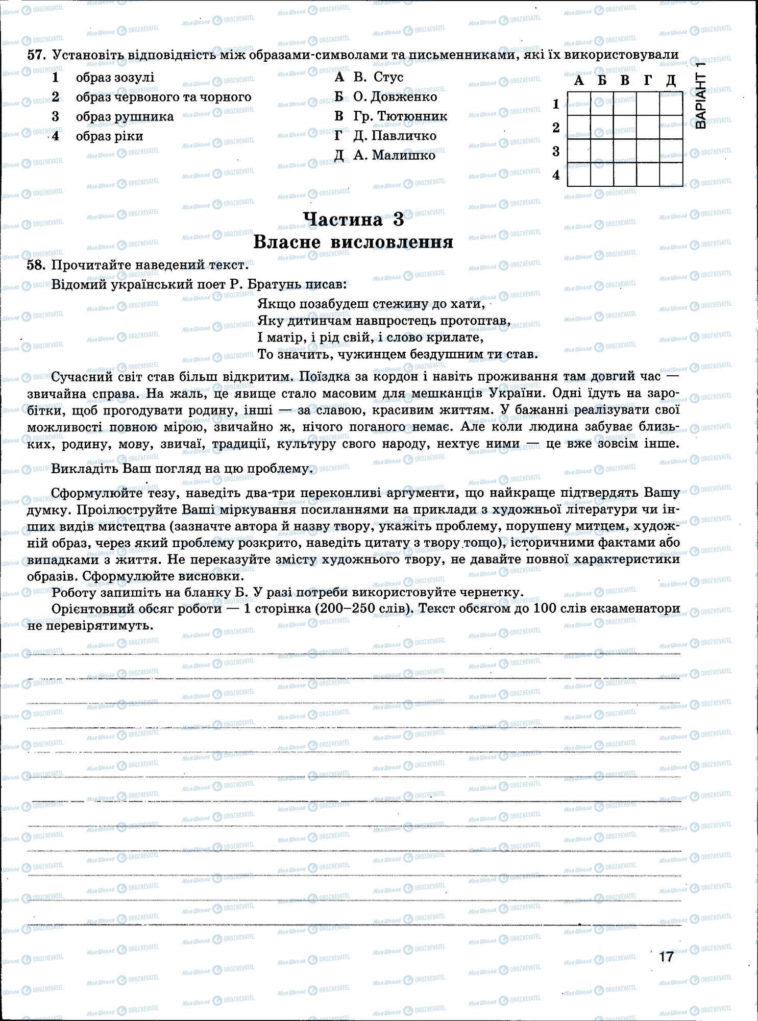 ЗНО Укр мова 11 класс страница 017