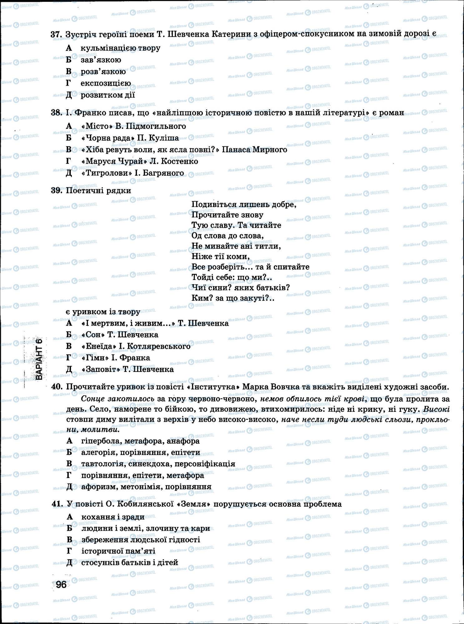 ЗНО Укр мова 11 класс страница 096