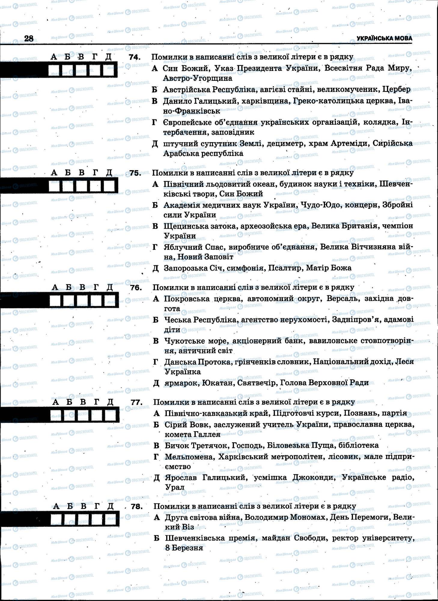 ЗНО Укр мова 11 класс страница 028