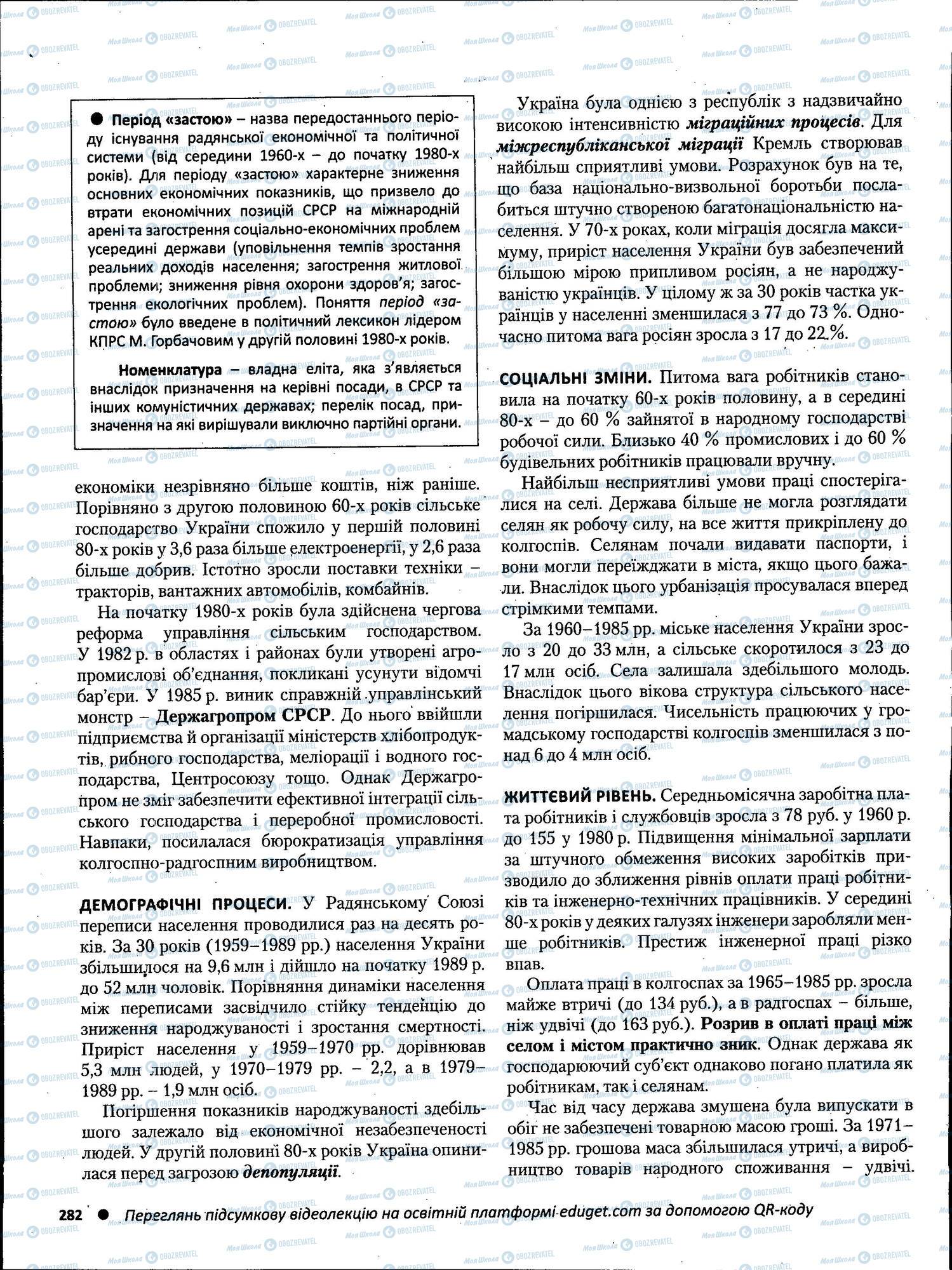ЗНО Історія України 11 клас сторінка 282