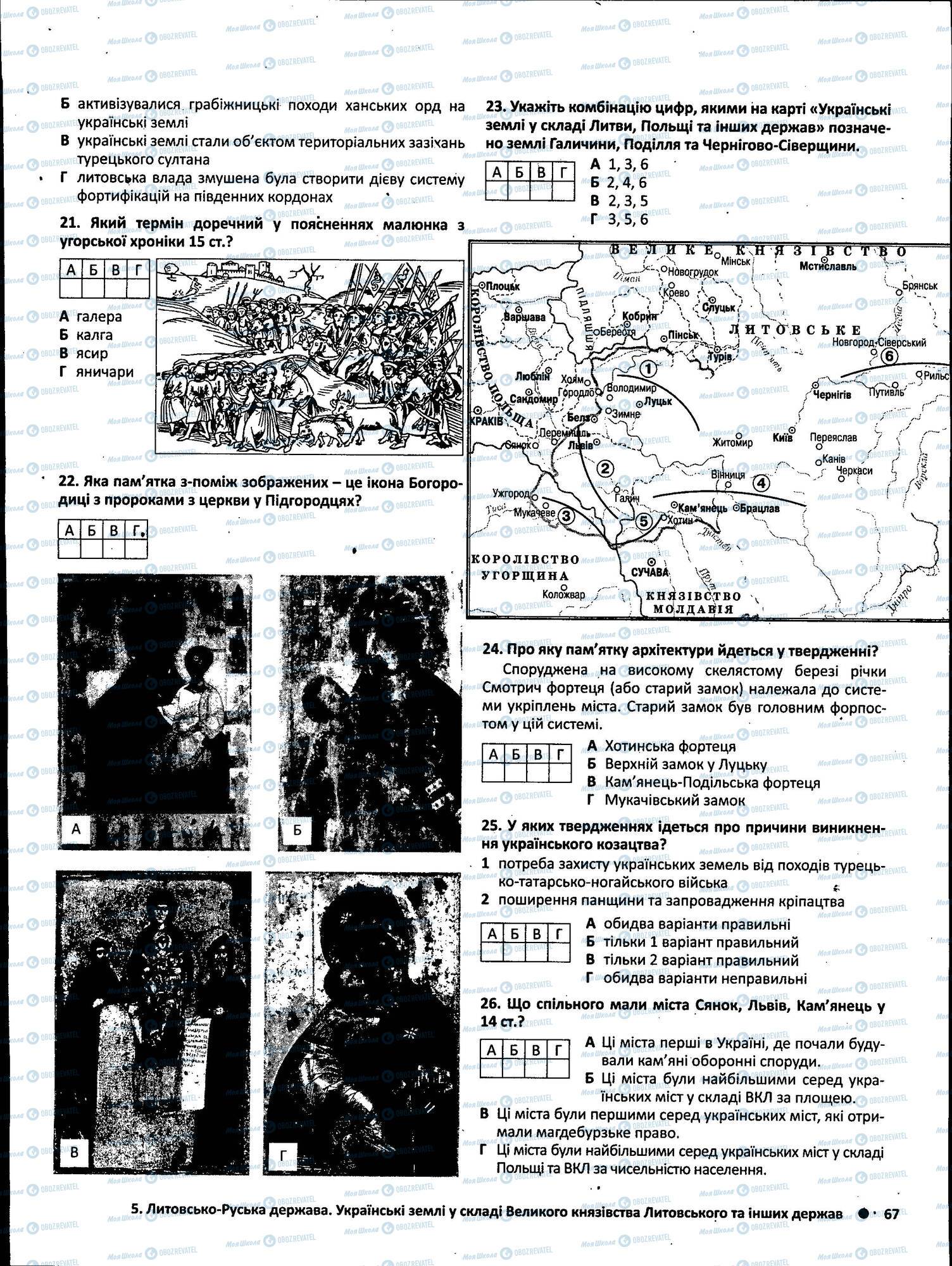 ЗНО Історія України 11 клас сторінка 067