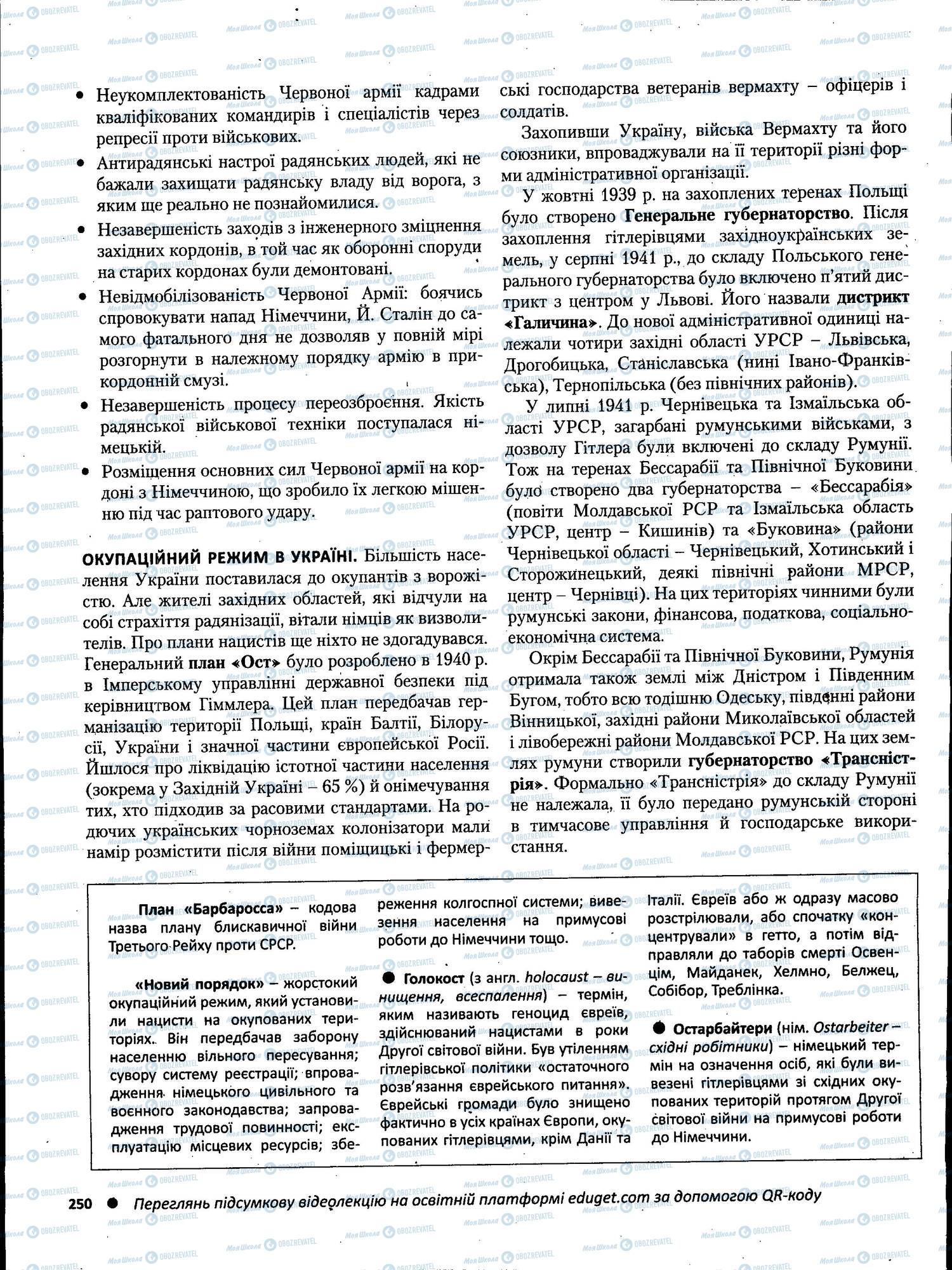 ЗНО История Украины 11 класс страница 250