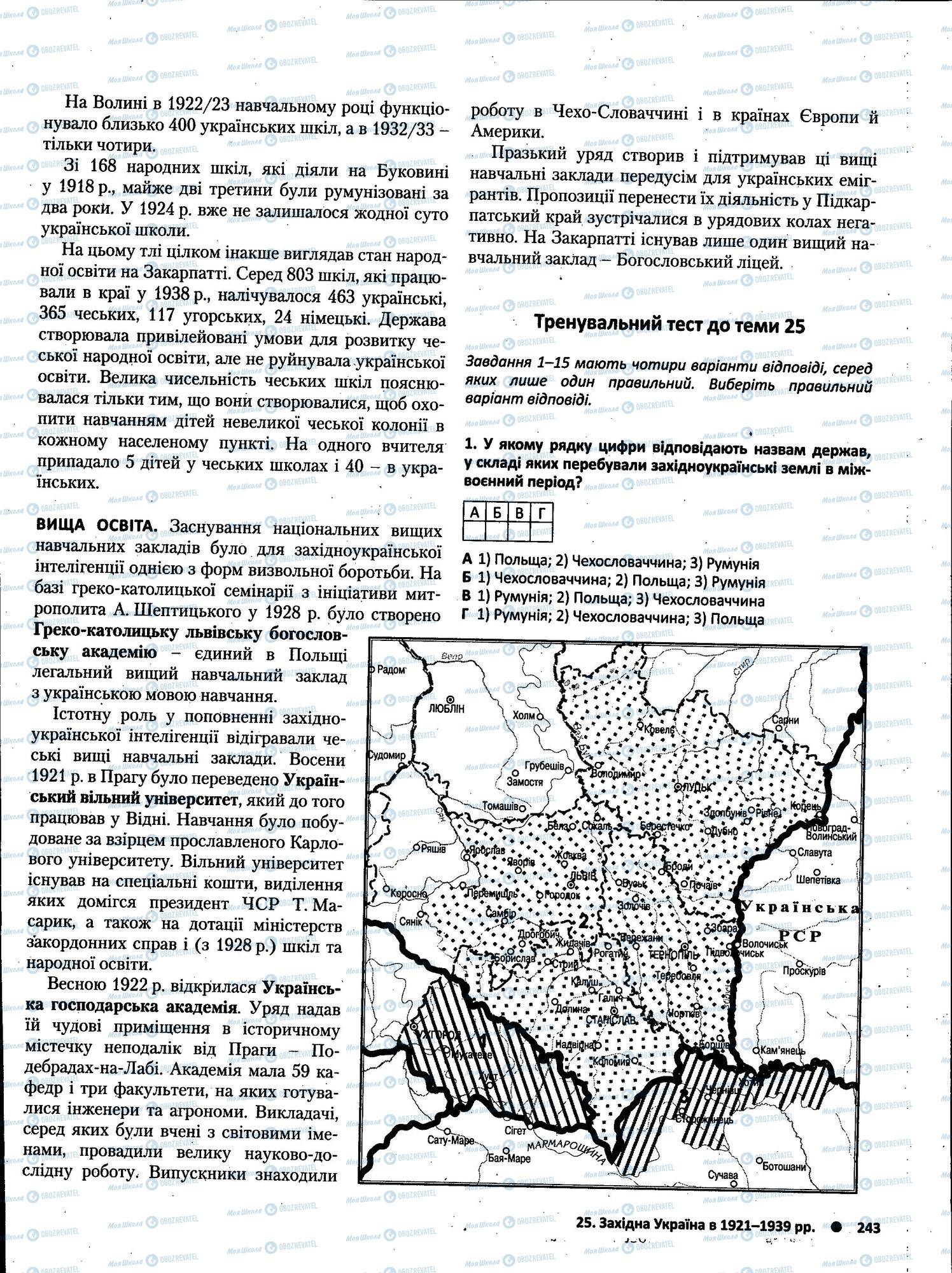 ЗНО Історія України 11 клас сторінка 243