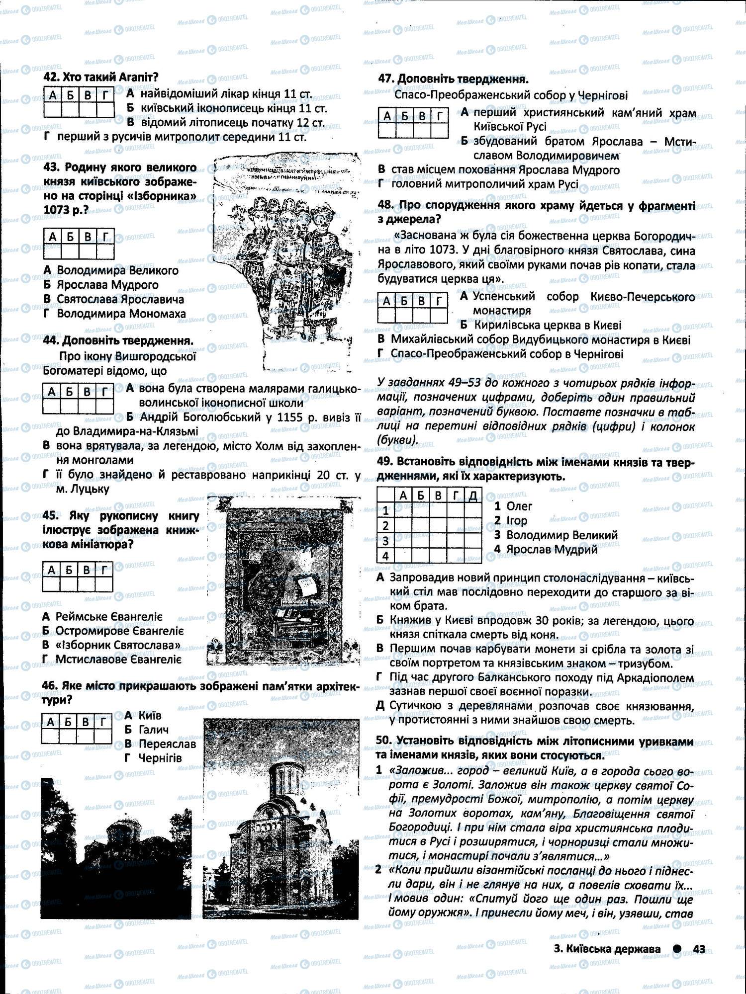 ЗНО История Украины 11 класс страница 043