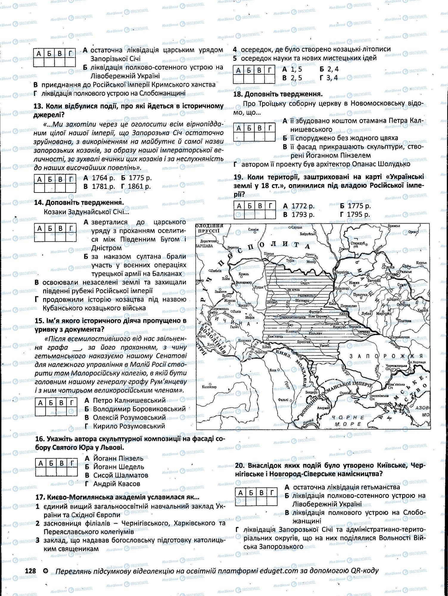 ЗНО История Украины 11 класс страница 128