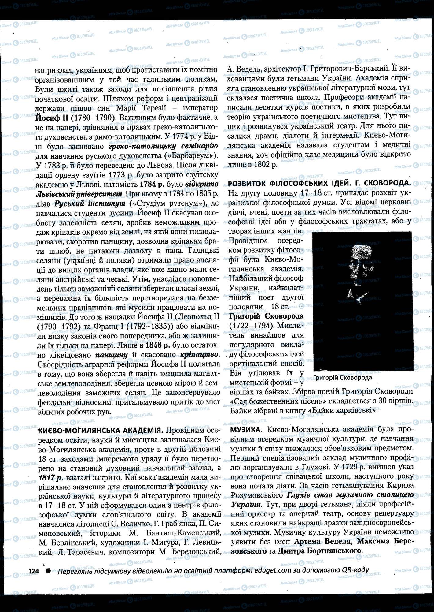 ЗНО Історія України 11 клас сторінка 124