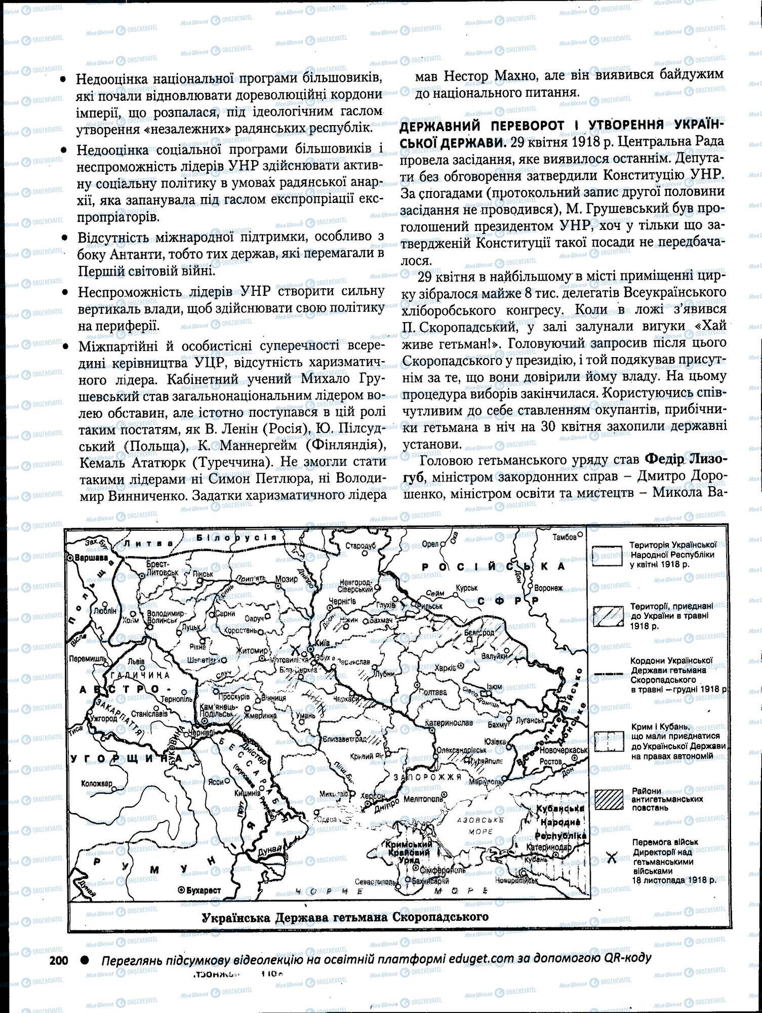 ЗНО Історія України 11 клас сторінка 200