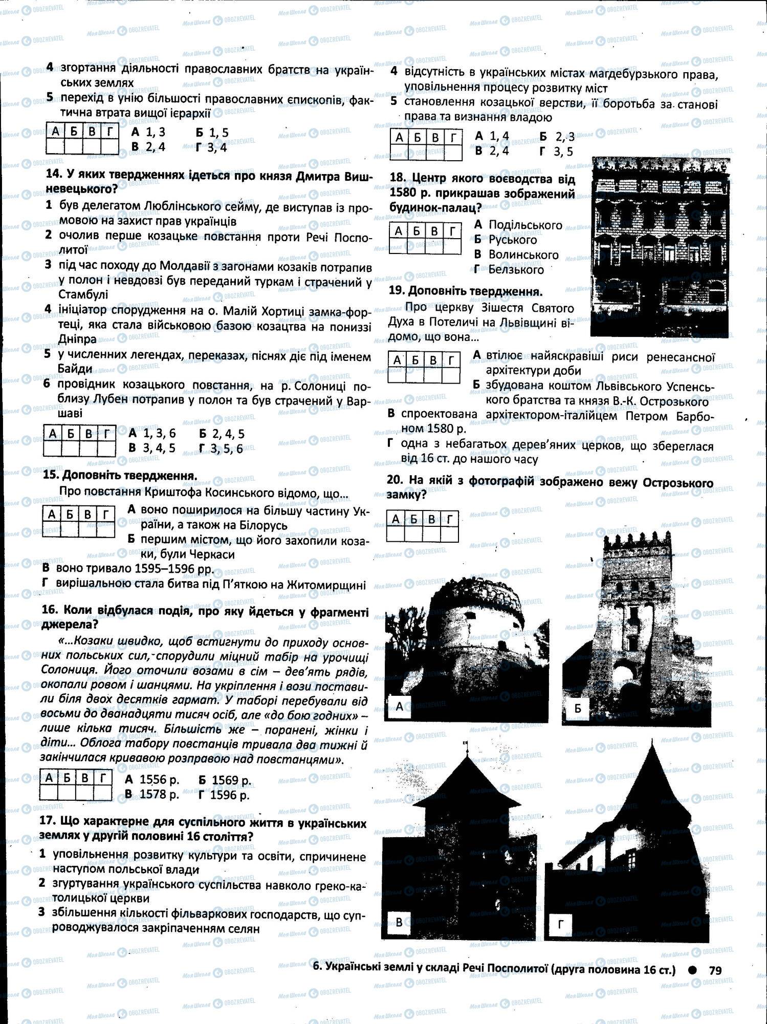 ЗНО Історія України 11 клас сторінка 079