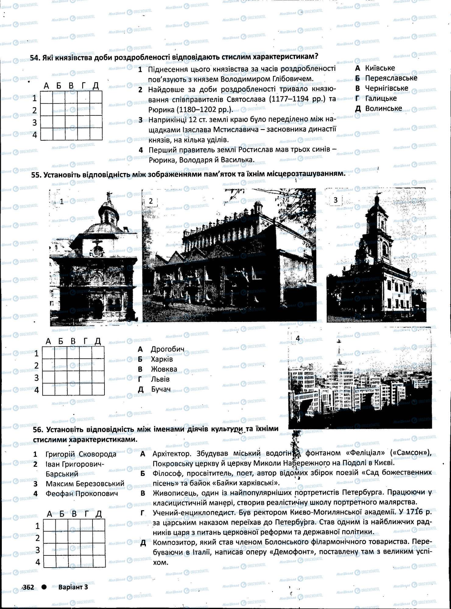 ЗНО Історія України 11 клас сторінка 362