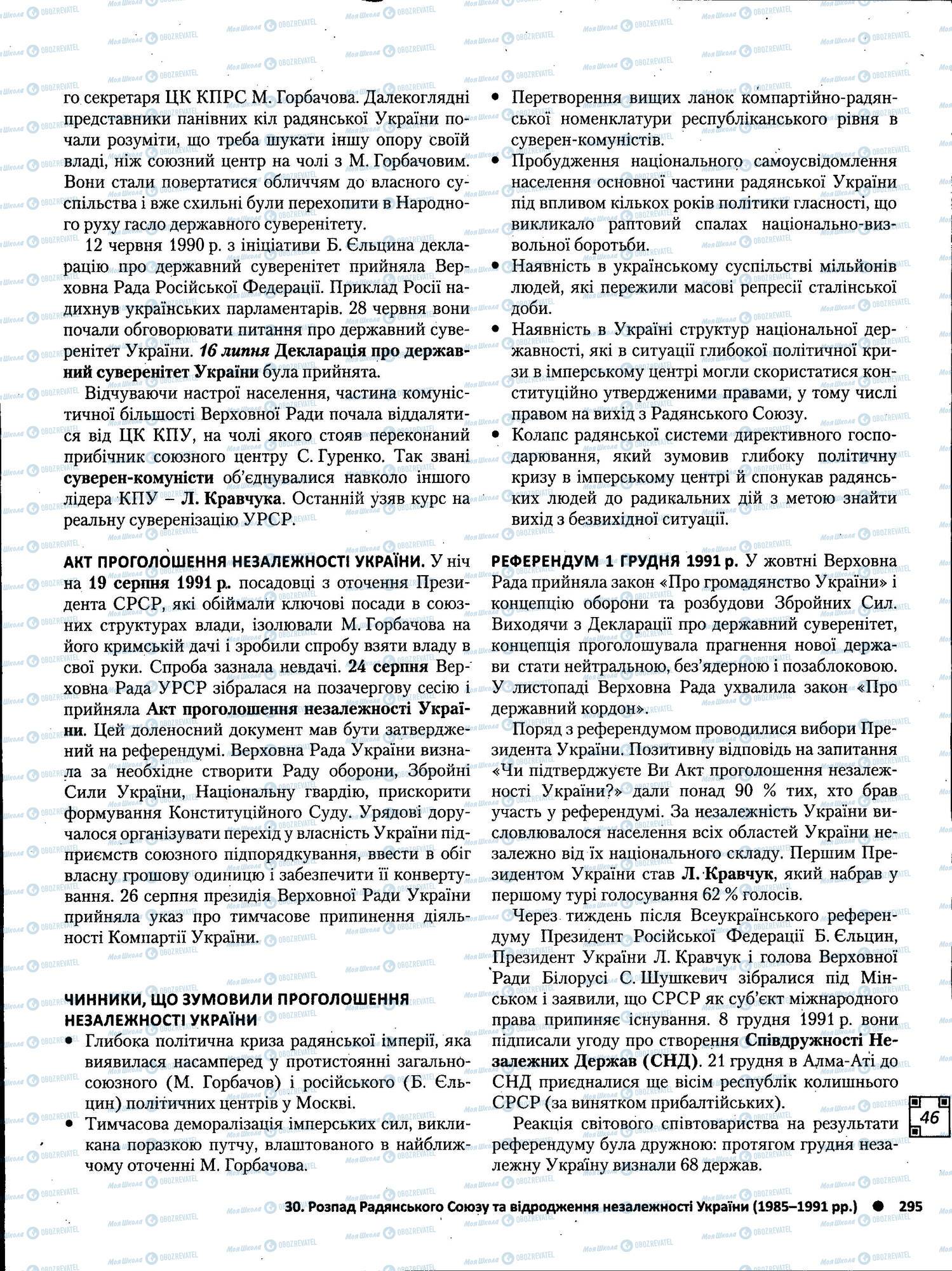 ЗНО Історія України 11 клас сторінка 295