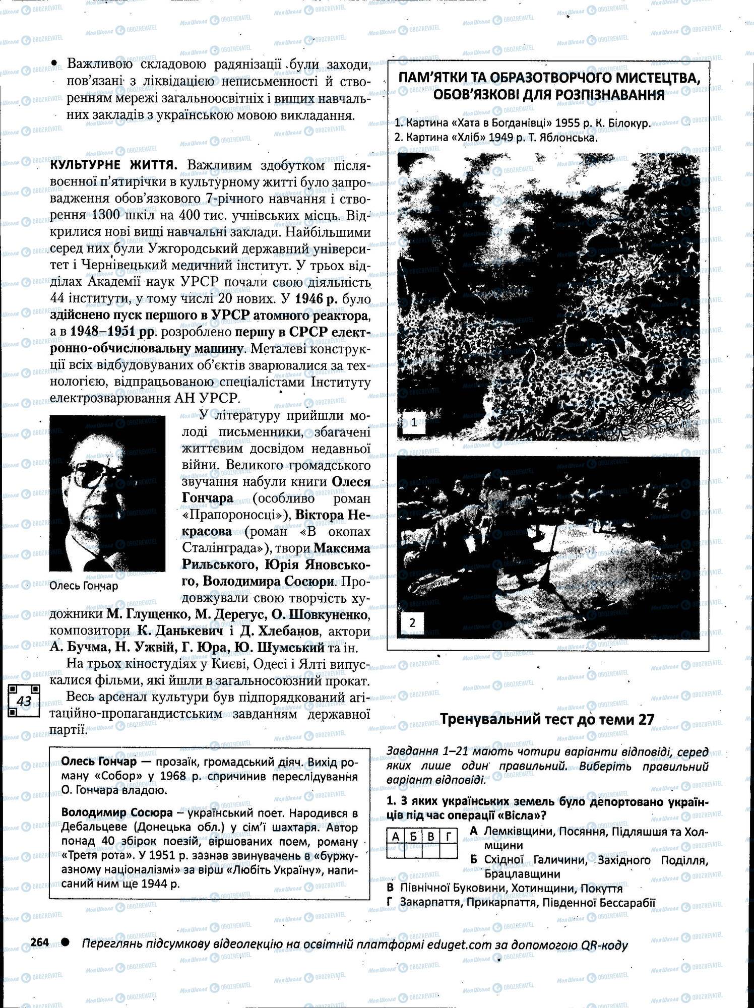 ЗНО Історія України 11 клас сторінка 264