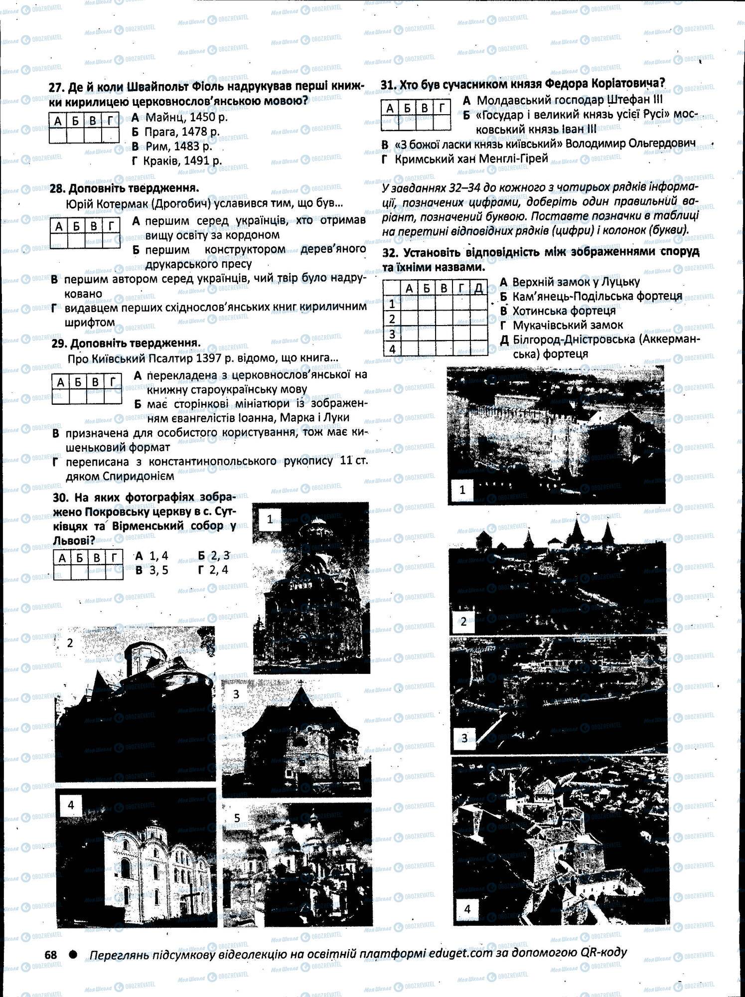 ЗНО Історія України 11 клас сторінка 068