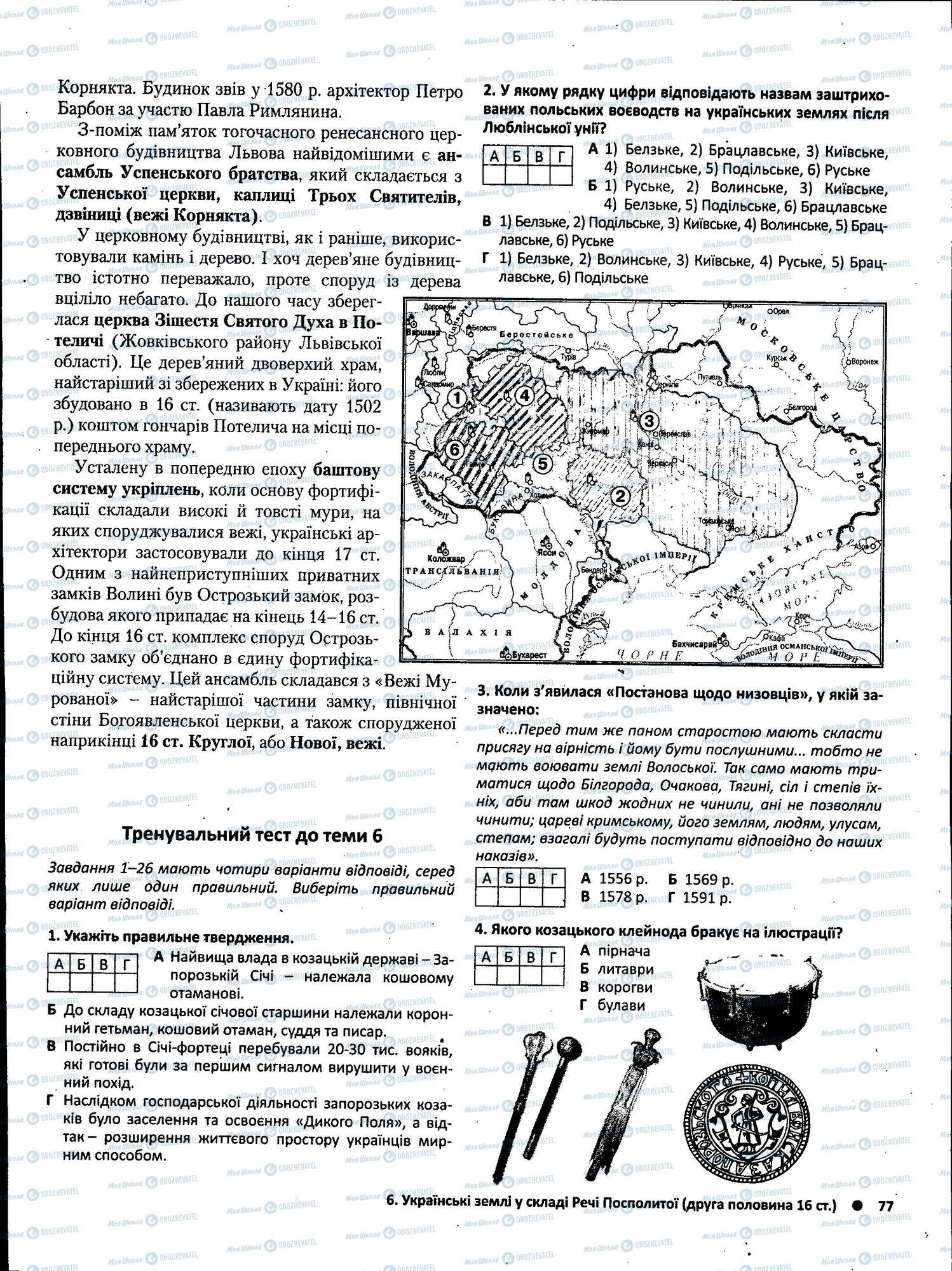 ЗНО Історія України 11 клас сторінка 077