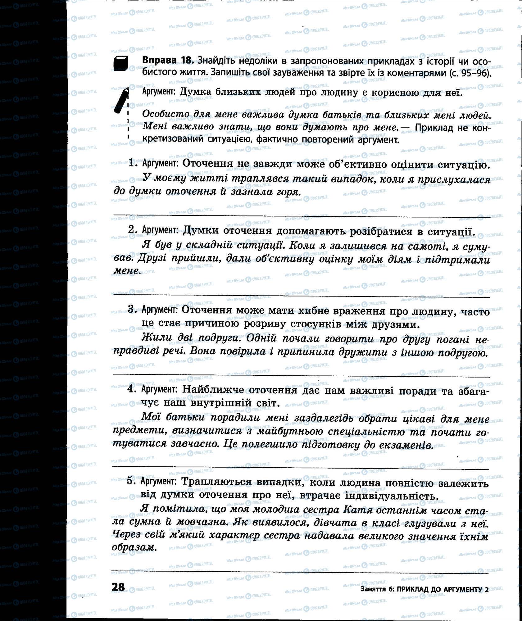 ЗНО Українська мова 11 клас сторінка 028
