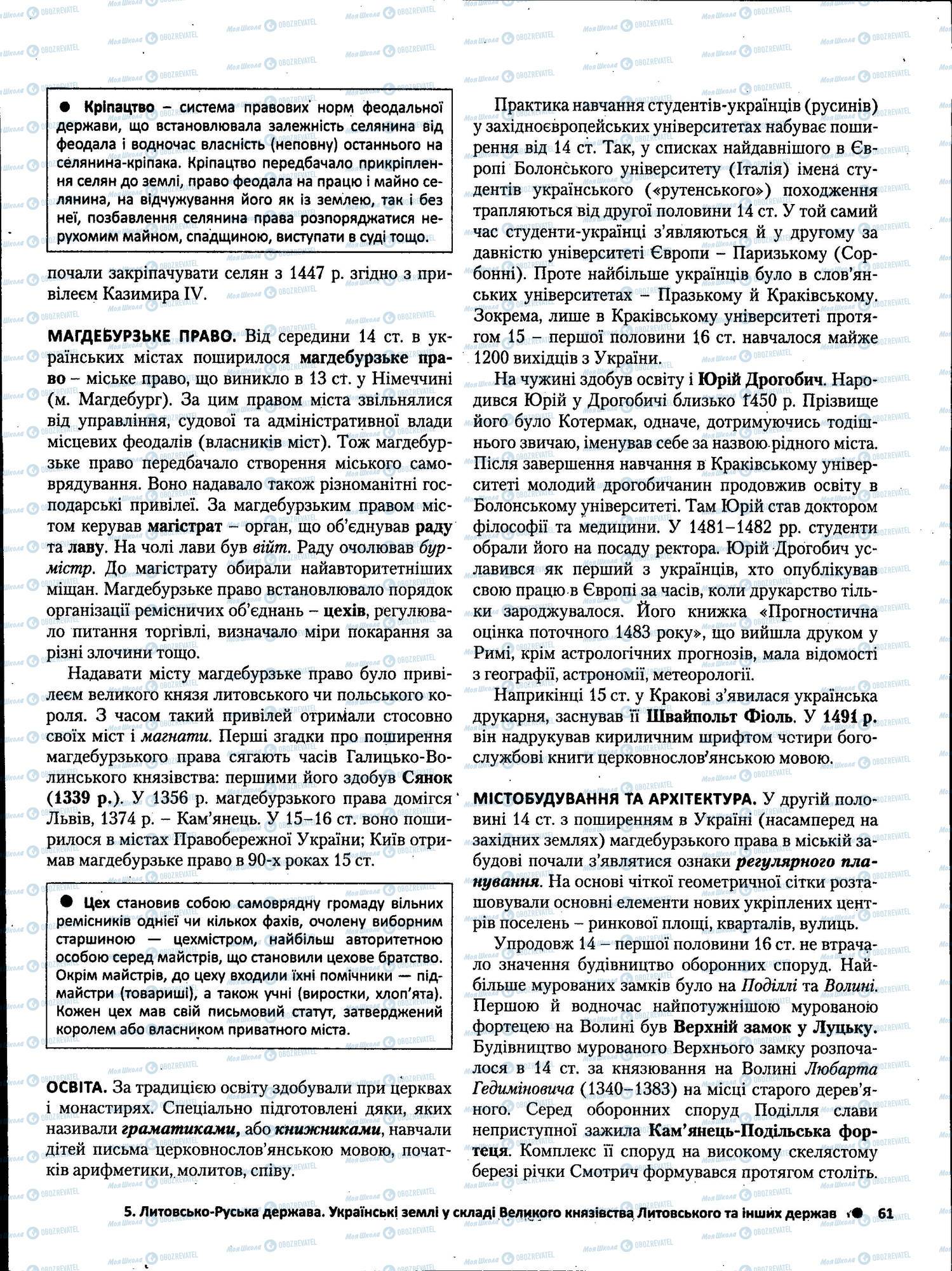 ЗНО Історія України 11 клас сторінка 061