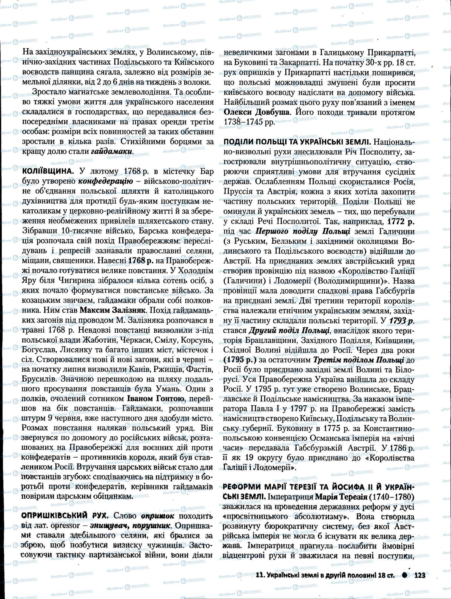 ЗНО Історія України 11 клас сторінка 123
