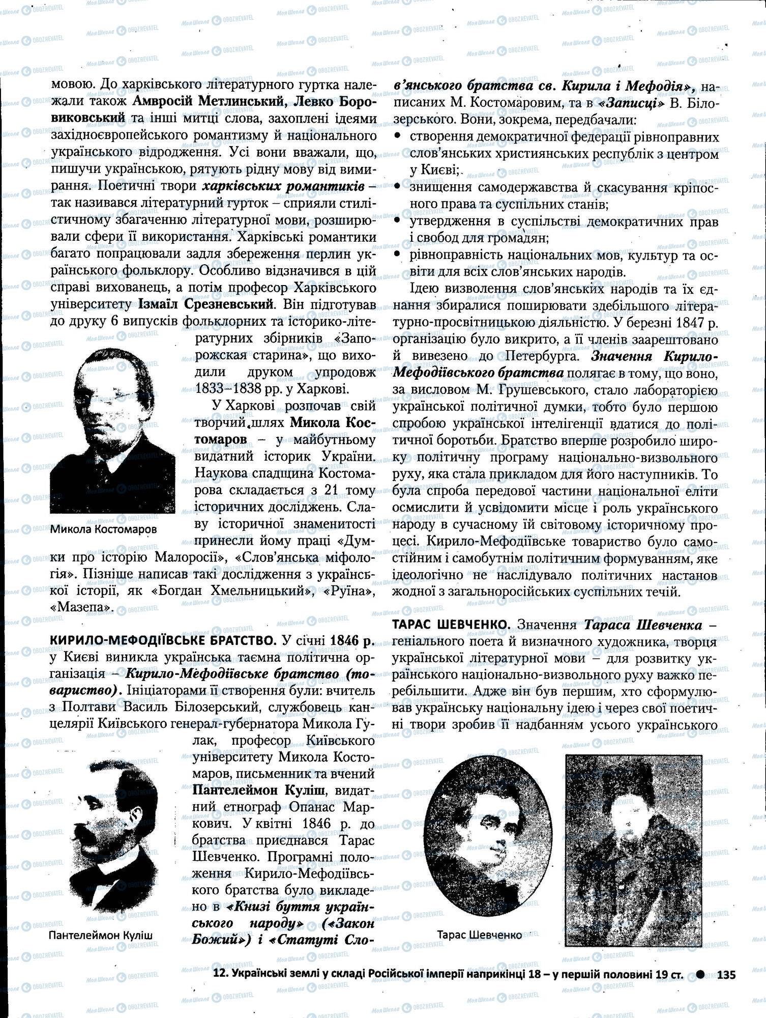 ЗНО Історія України 11 клас сторінка 135