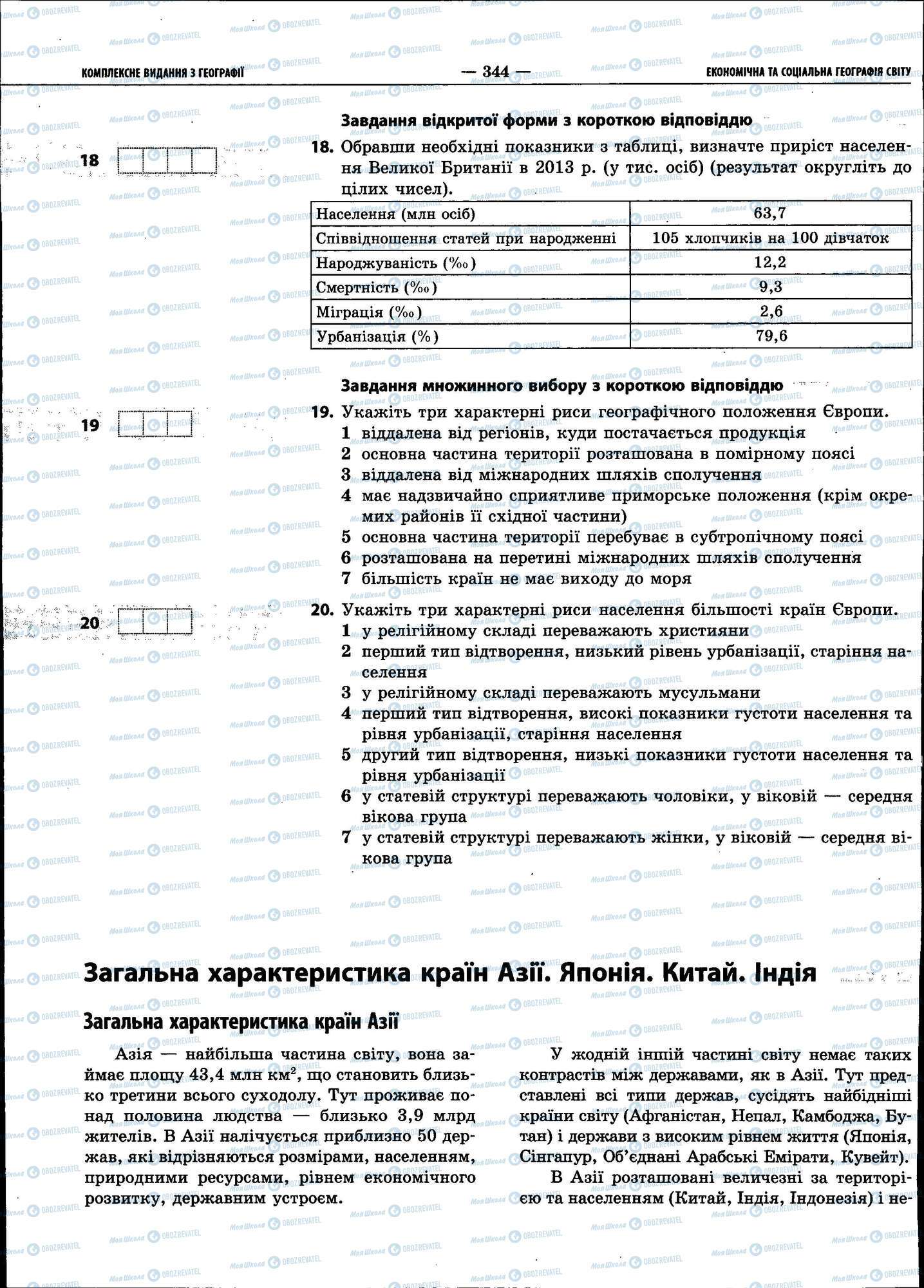 ЗНО Географія 11 клас сторінка 344