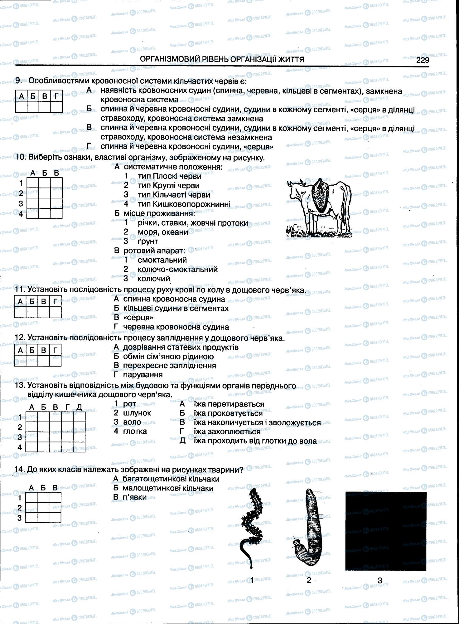 ЗНО Біологія 11 клас сторінка 229