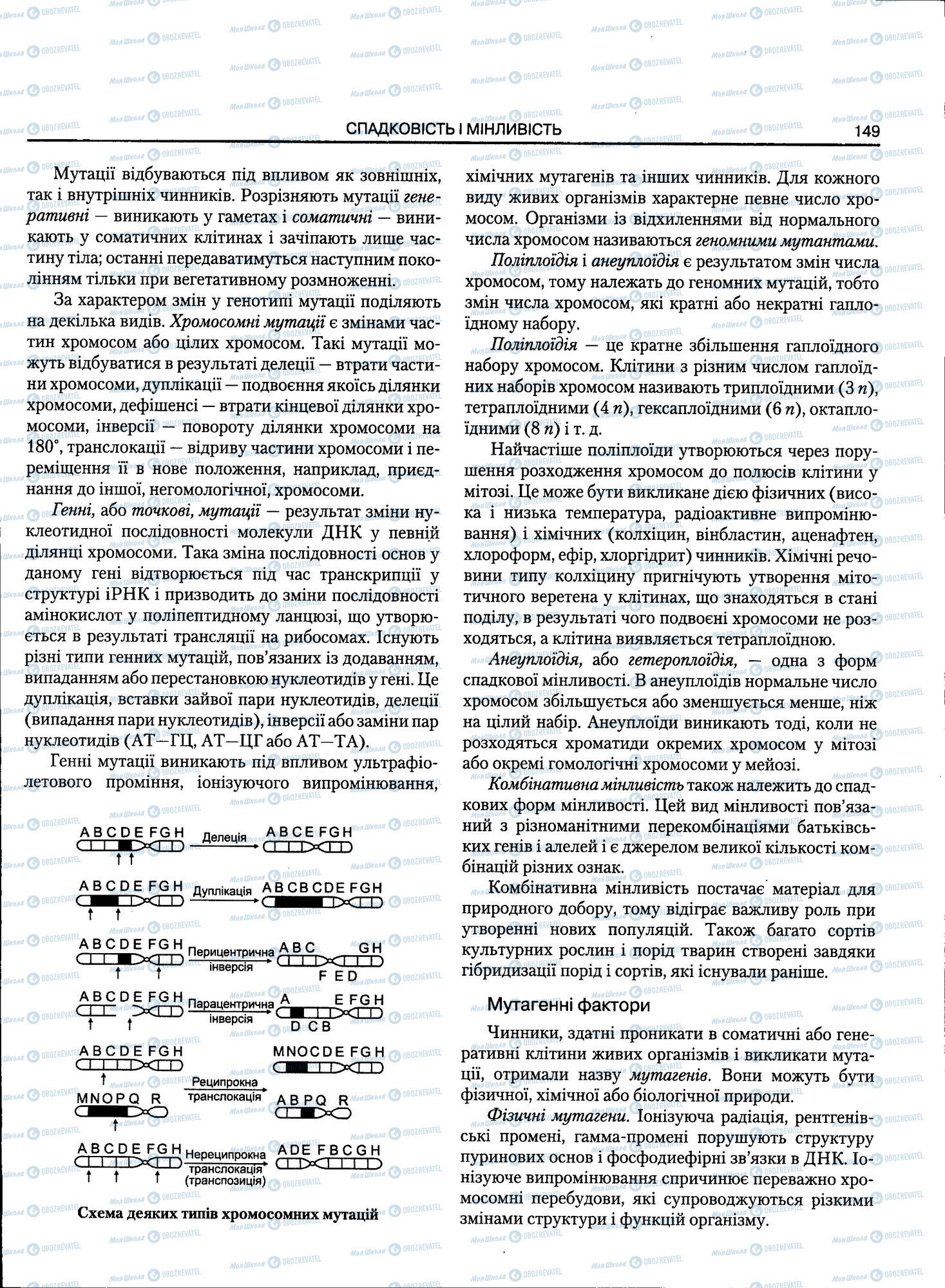 ЗНО Биология 11 класс страница 149