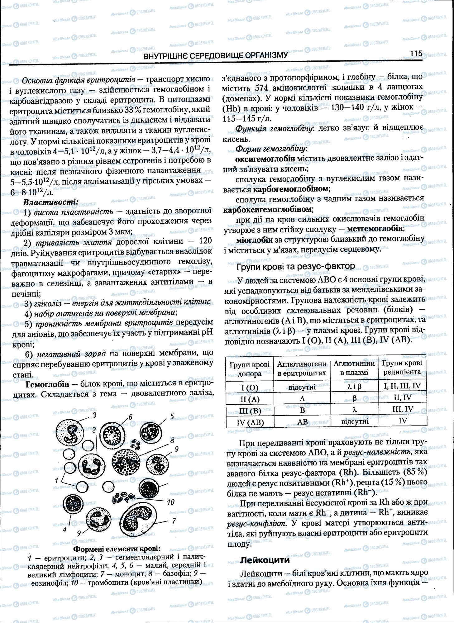 ЗНО Биология 11 класс страница 115