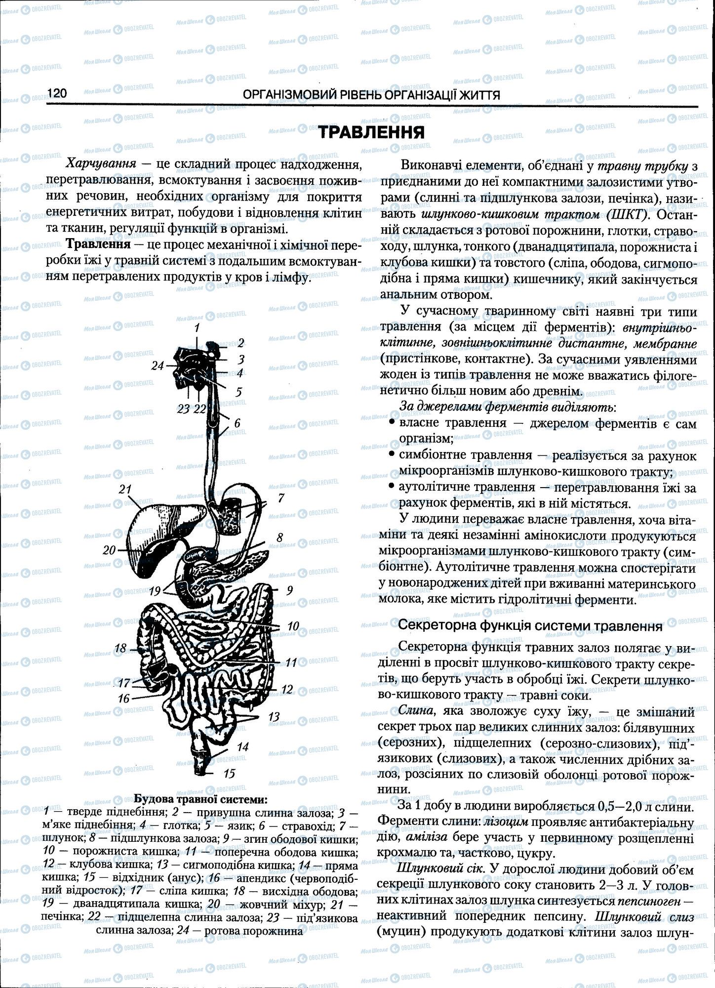 ЗНО Біологія 11 клас сторінка 120