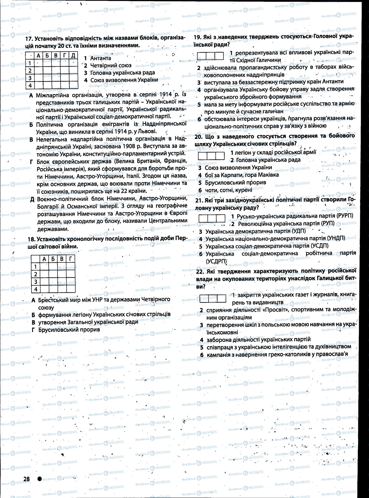 ДПА Історія України 11 клас сторінка 028