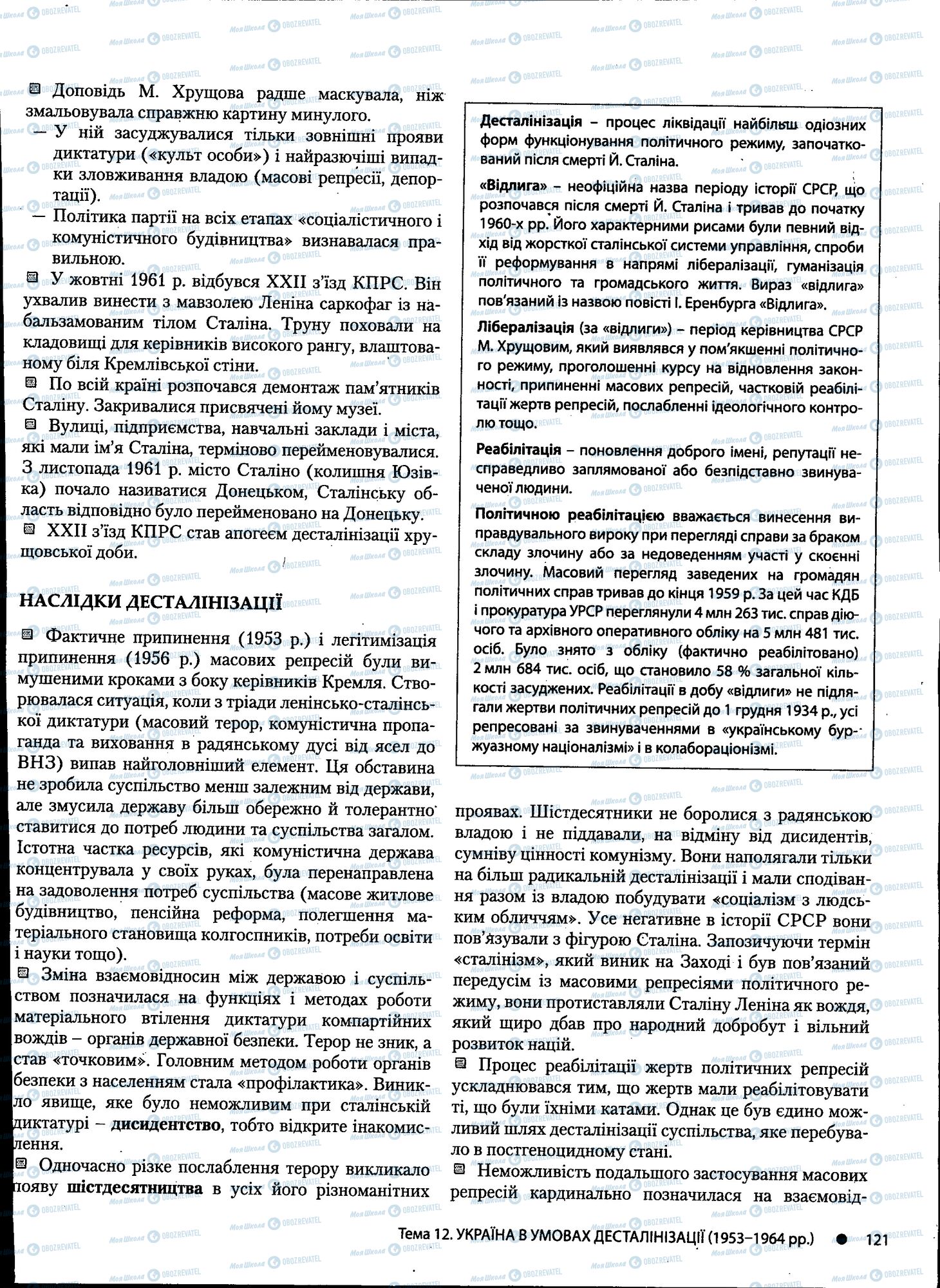 ДПА Історія України 11 клас сторінка 121