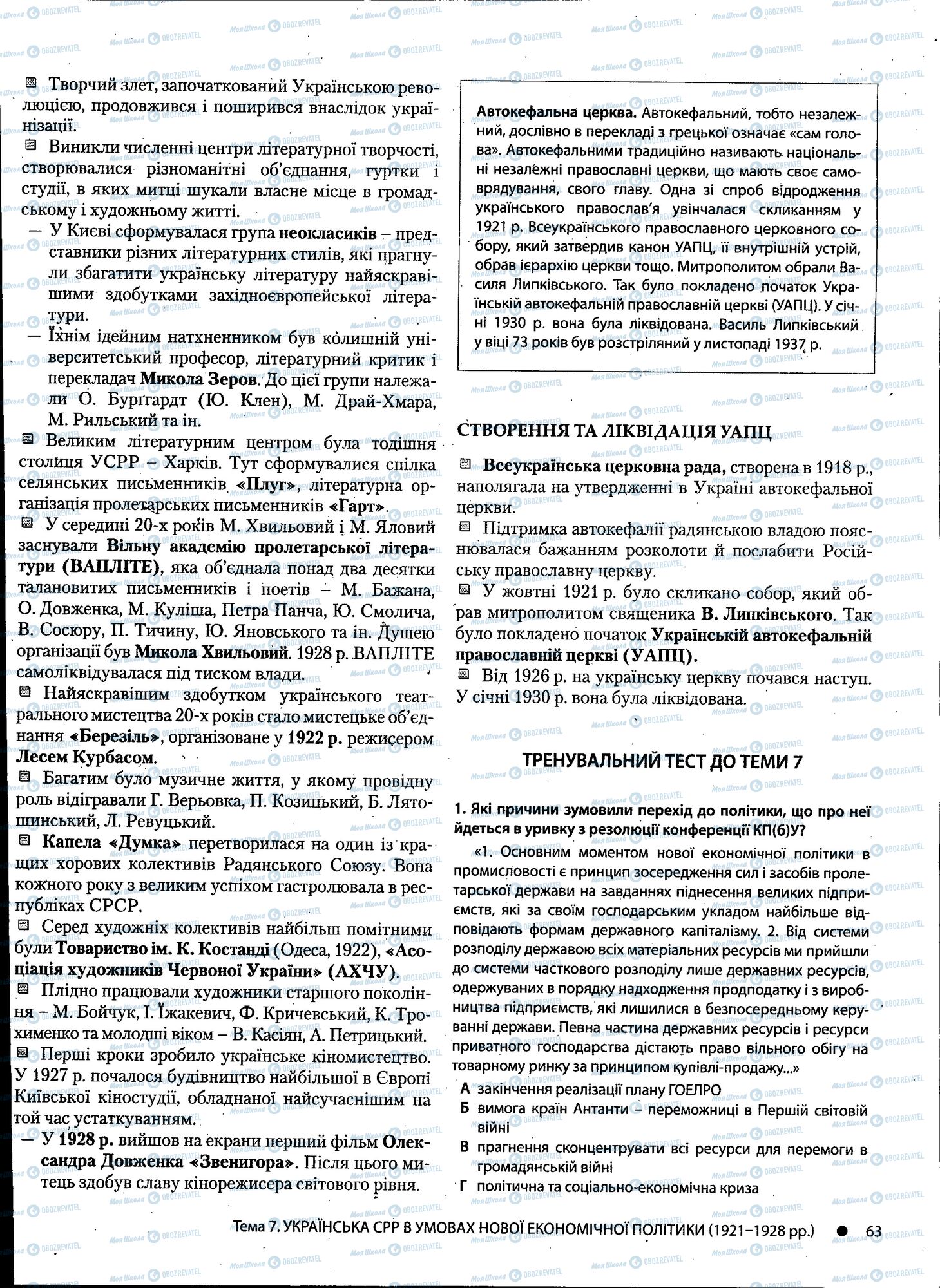 ДПА Історія України 11 клас сторінка 063
