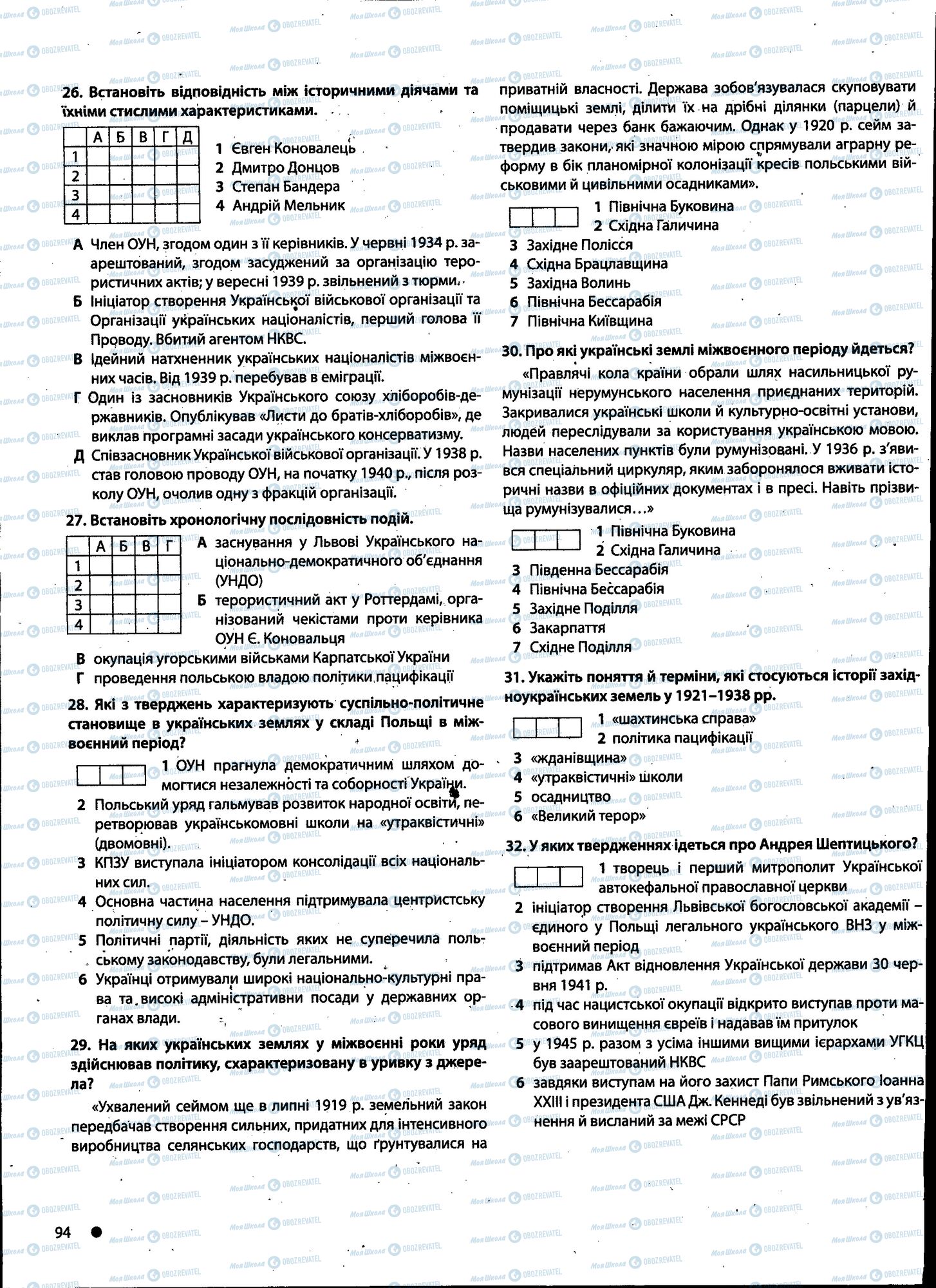 ДПА История Украины 11 класс страница 094