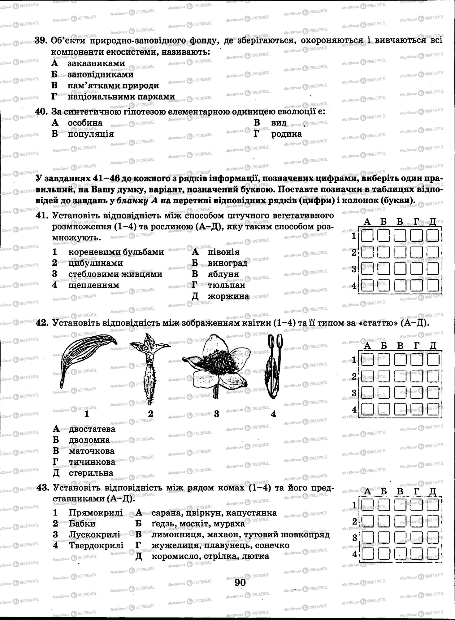 ЗНО Біологія 11 клас сторінка 090