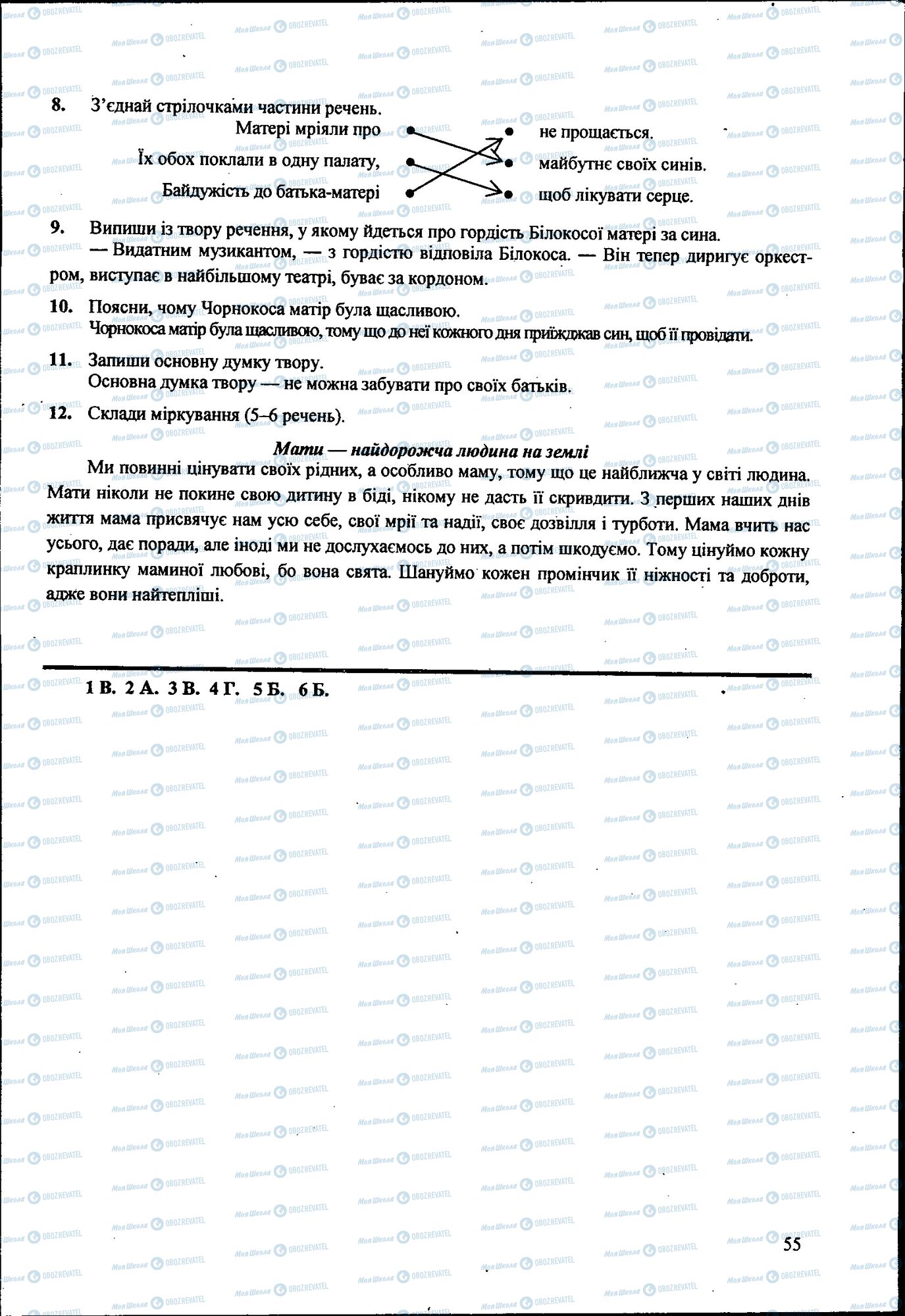 ДПА Українська мова 4 клас сторінка 055