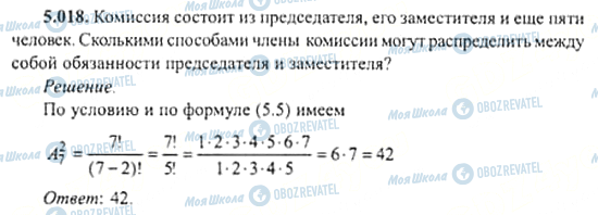 ГДЗ Алгебра 11 клас сторінка 5.018