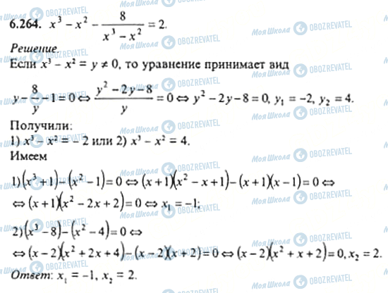 ГДЗ Алгебра 11 класс страница 6.264