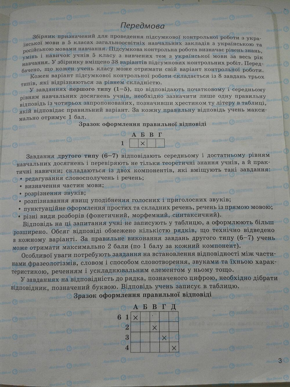ГДЗ Українська мова 5 клас сторінка стр. 3
