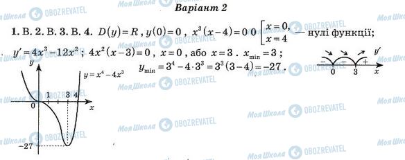 ГДЗ Алгебра 11 класс страница 11. Варіант 2(1)