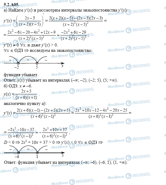 ГДЗ Алгебра 11 клас сторінка 5.2.A05
