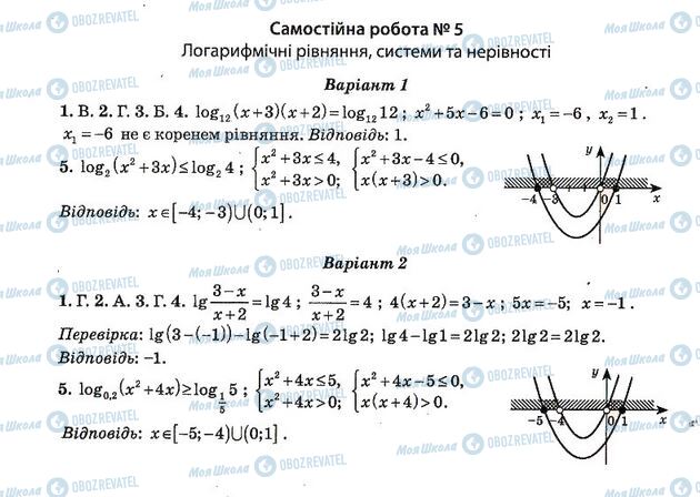 ГДЗ Алгебра 11 клас сторінка 5