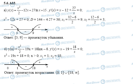 ГДЗ Алгебра 11 клас сторінка 5.6.A03
