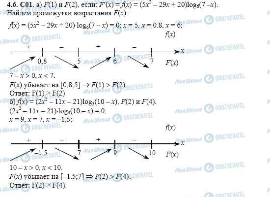 ГДЗ Алгебра 11 класс страница 4.6.C01