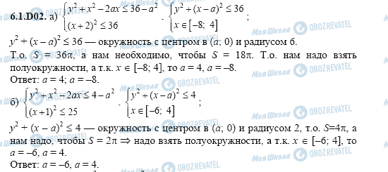 ГДЗ Алгебра 11 класс страница 6.1.D02