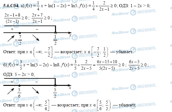 ГДЗ Алгебра 11 клас сторінка 5.6.C04